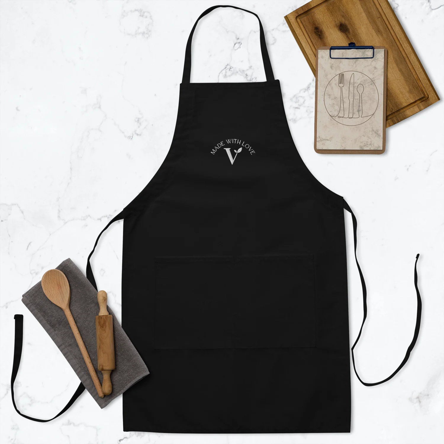 Veginner Cooking Made with Love apron