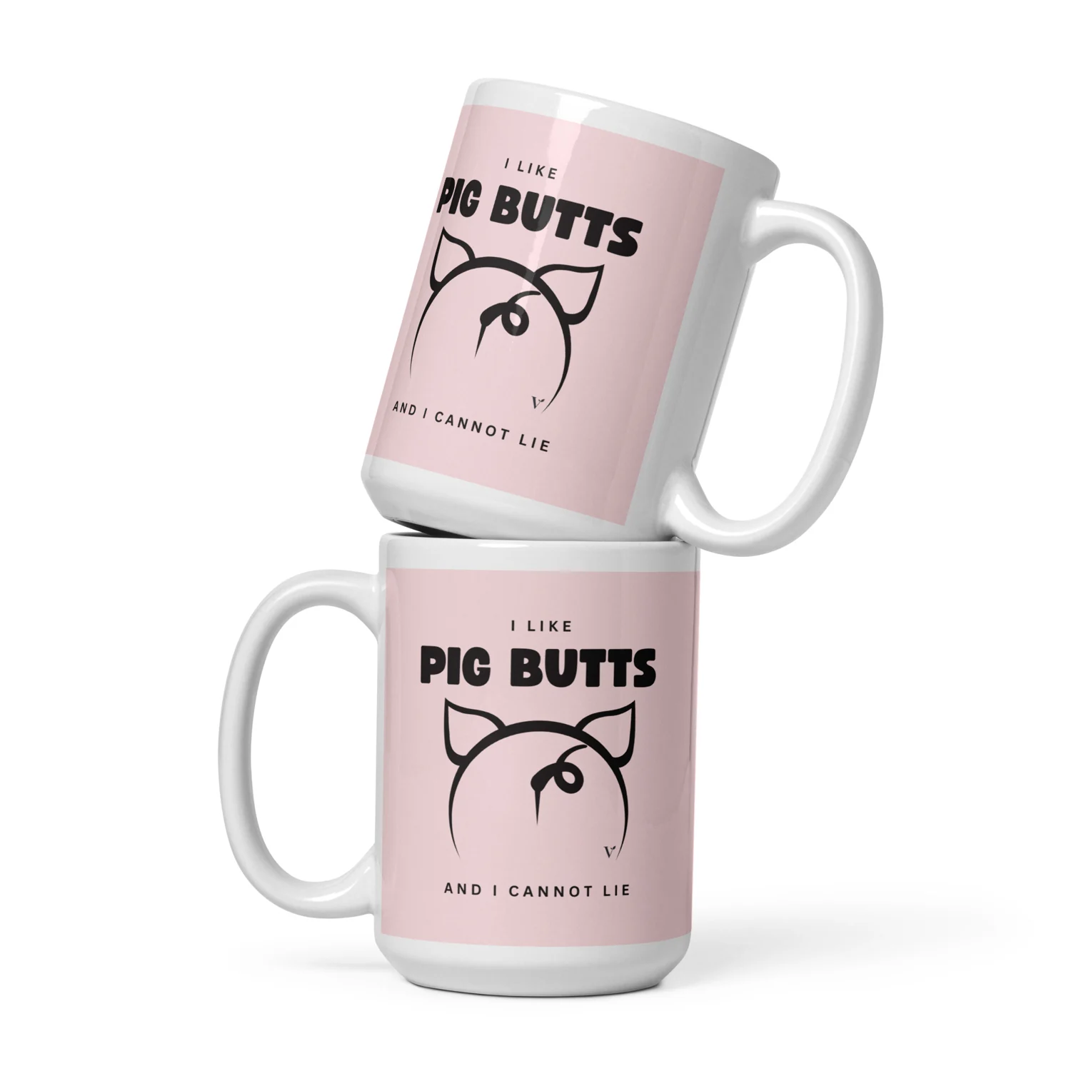 Playful pig-themed vegan mug